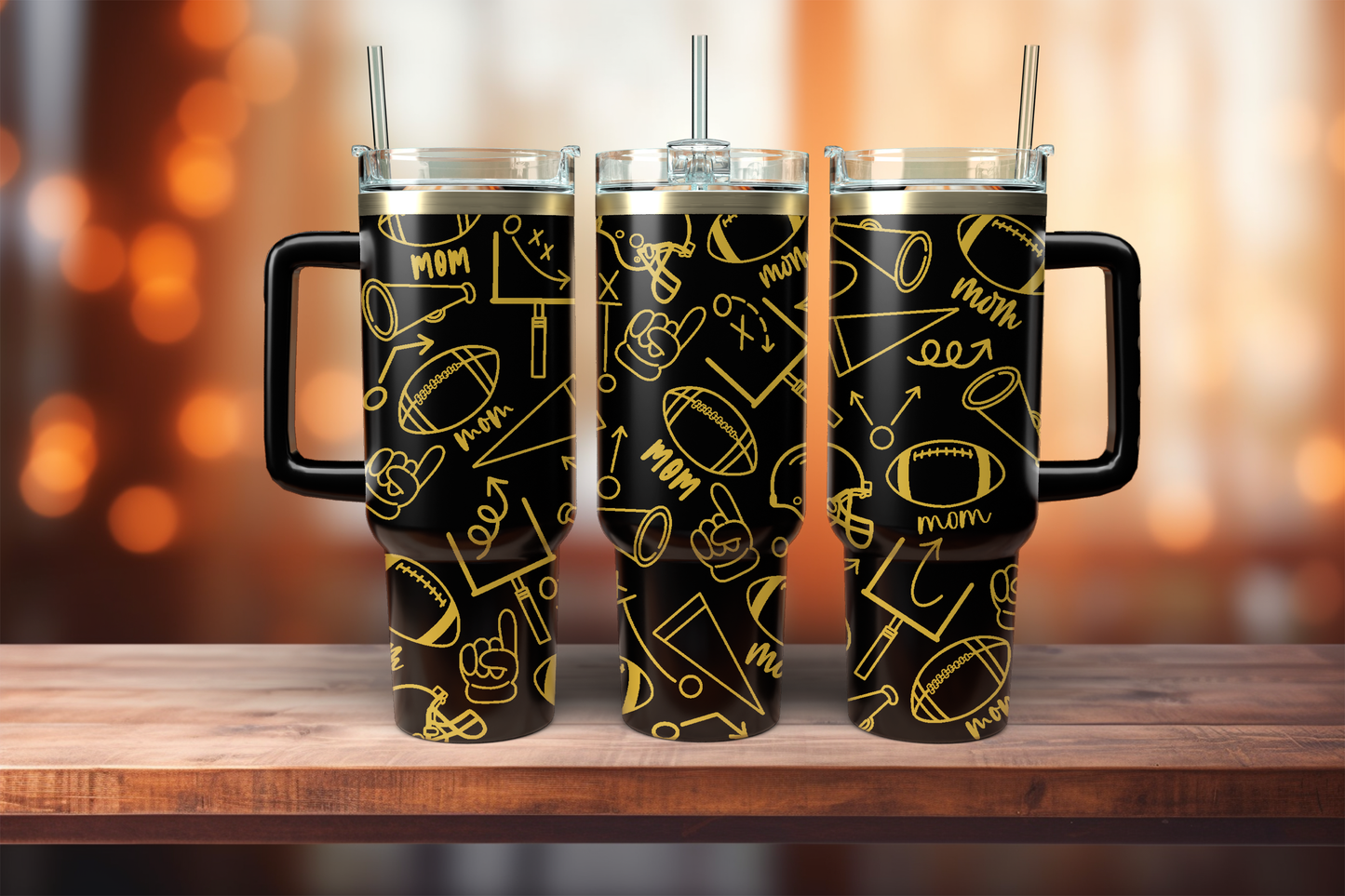 Football Mom 40oz Tumbler
