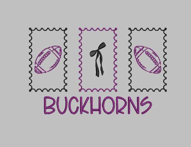 Football Stamps - Embroidered Shirt