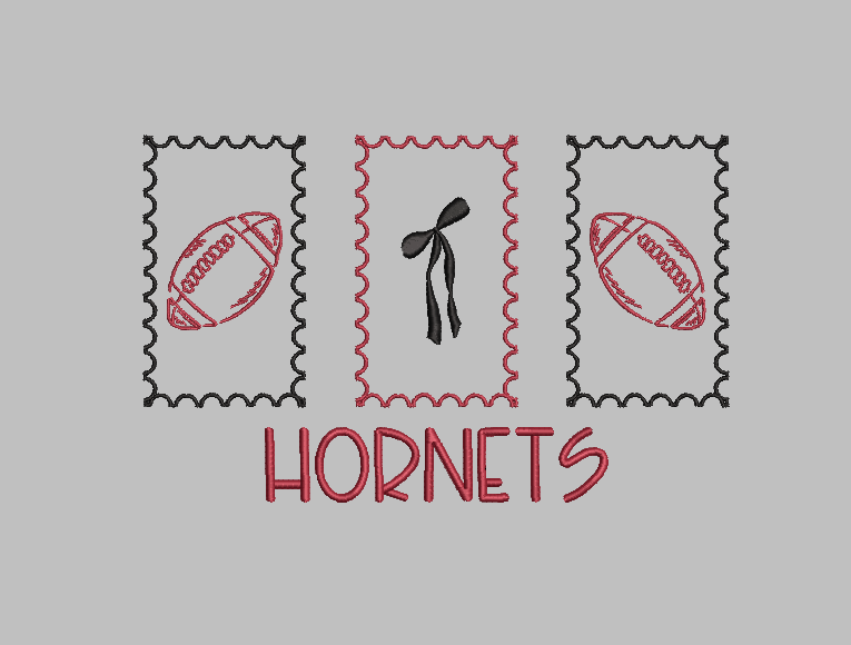 Football Stamps - Embroidered Shirt