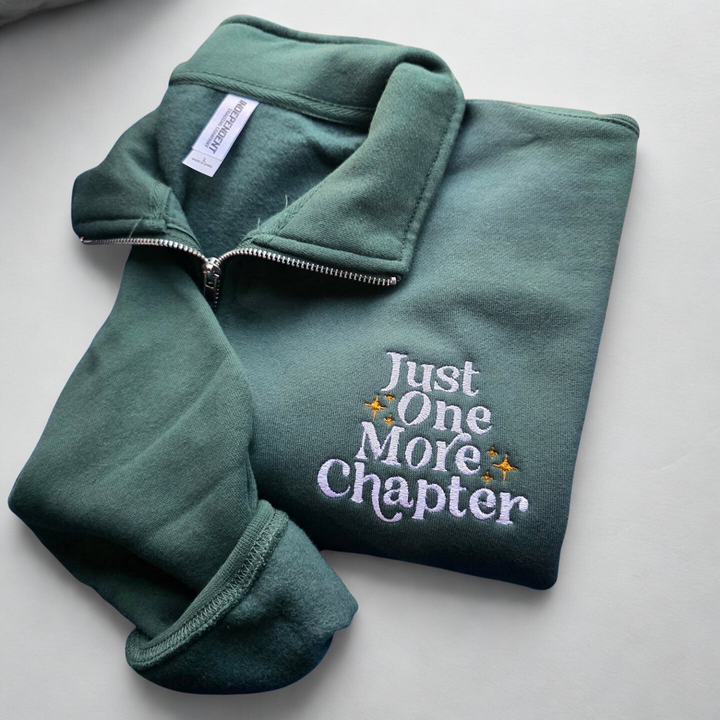 One More Chapter Embroidered Quarter Zip