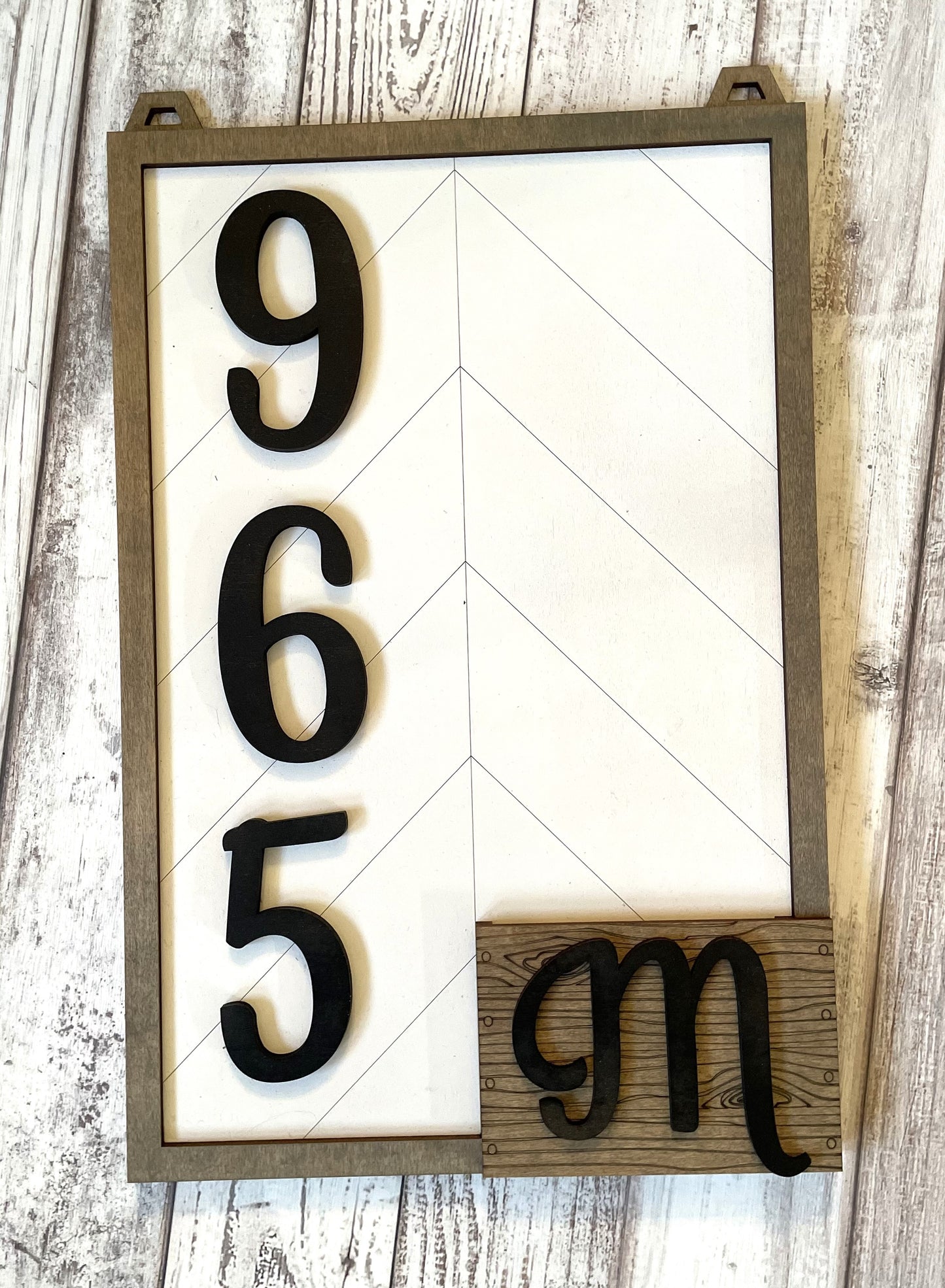 Interchangeable Address Plaque