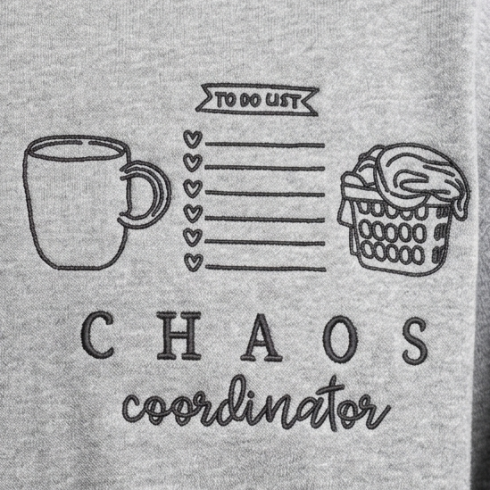 Chaos Coordinator Embroidered Crewneck