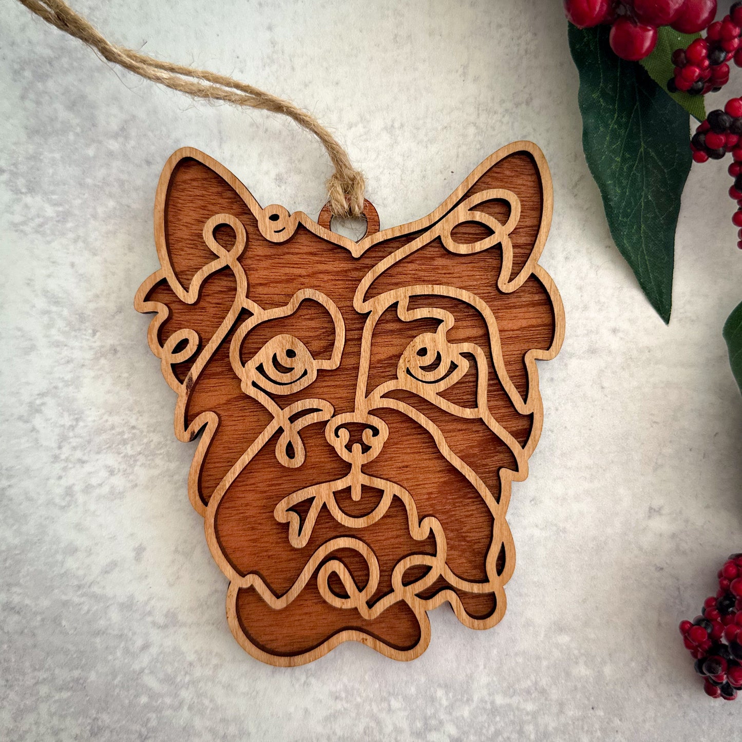 Dog Line Art Ornament - Part 2 NO NAME