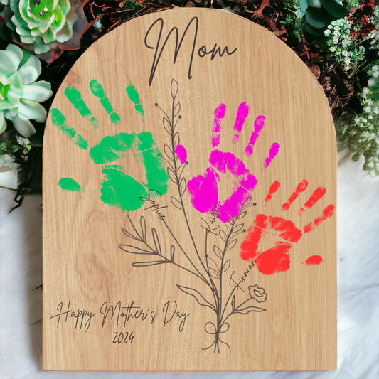 Mom's Blooming Bouquet: Handprint Flowers