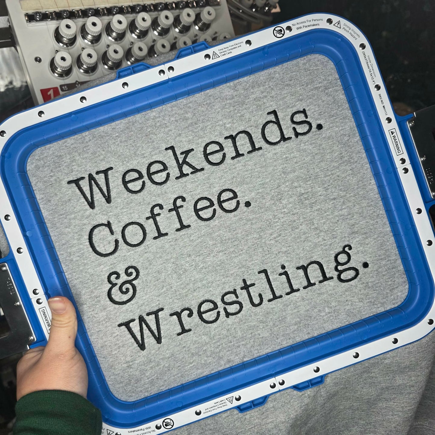 Weekends. Coffee. & Wrestling. Crewneck — For the Die-Hard Fans Who Live for Every Match