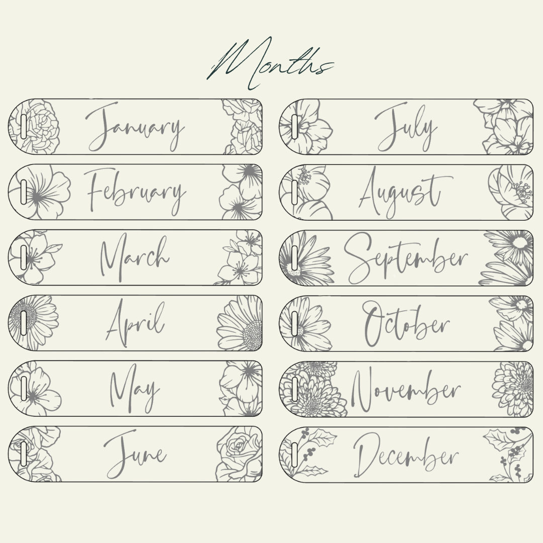 Birth Flower Bookmark